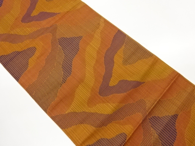 JAPANESE KIMONO / NAGOYA OBI / CHIKUZEN HAKATA / WOVEN WAVE 